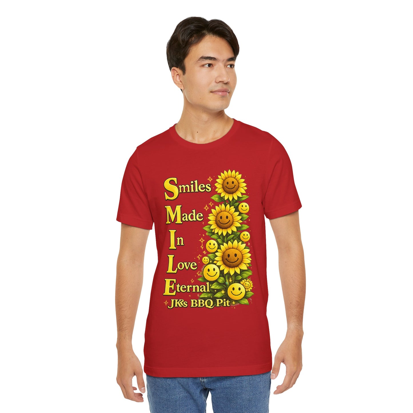 Smiles Made In Love Tee — Sunflower Smile Graphic T-Shirt