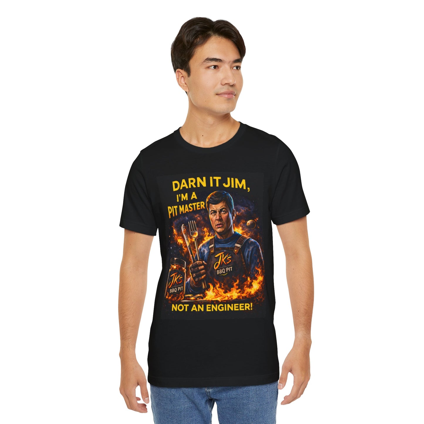 JK’s BBQ Pit “I’m a Pit Master, Not an Engineer” T-Shirt – Funny BBQ Tee