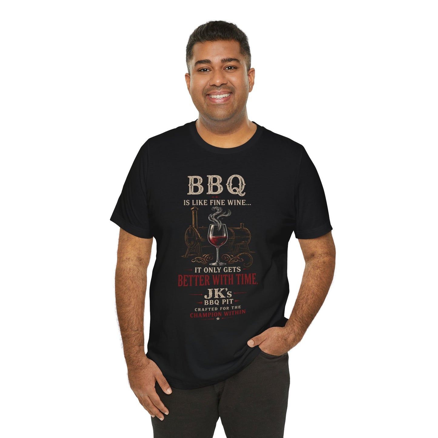 BBQ Is Like Fine Wine Tee — It Only Gets Better With Time Grilling T-Shirt