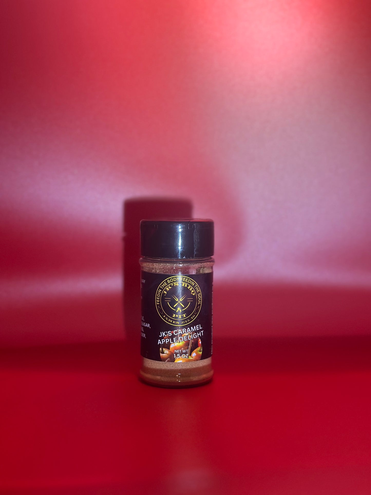 Bottle of JK's Caramel Apple seasoning