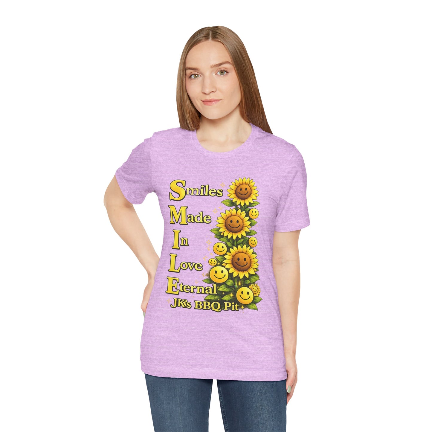 Smiles Made In Love Tee — Sunflower Smile Graphic T-Shirt