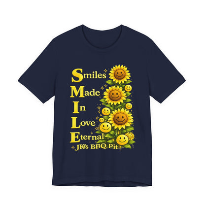 Smiles Made In Love Tee — Sunflower Smile Graphic T-Shirt