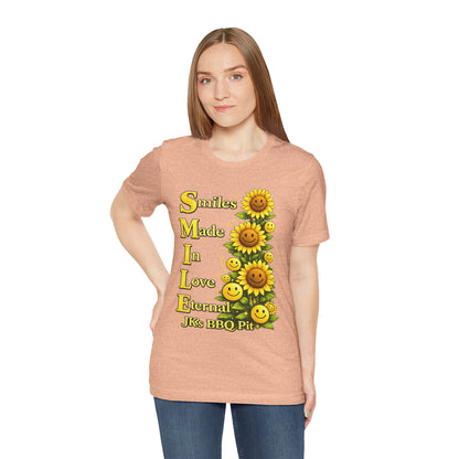 Smiles Made In Love Tee — Sunflower Smile Graphic T-Shirt