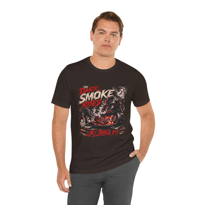 JK’s BBQ Pit “The Dark Smoke Rises” T-Shirt – Pitmaster Grill Tee