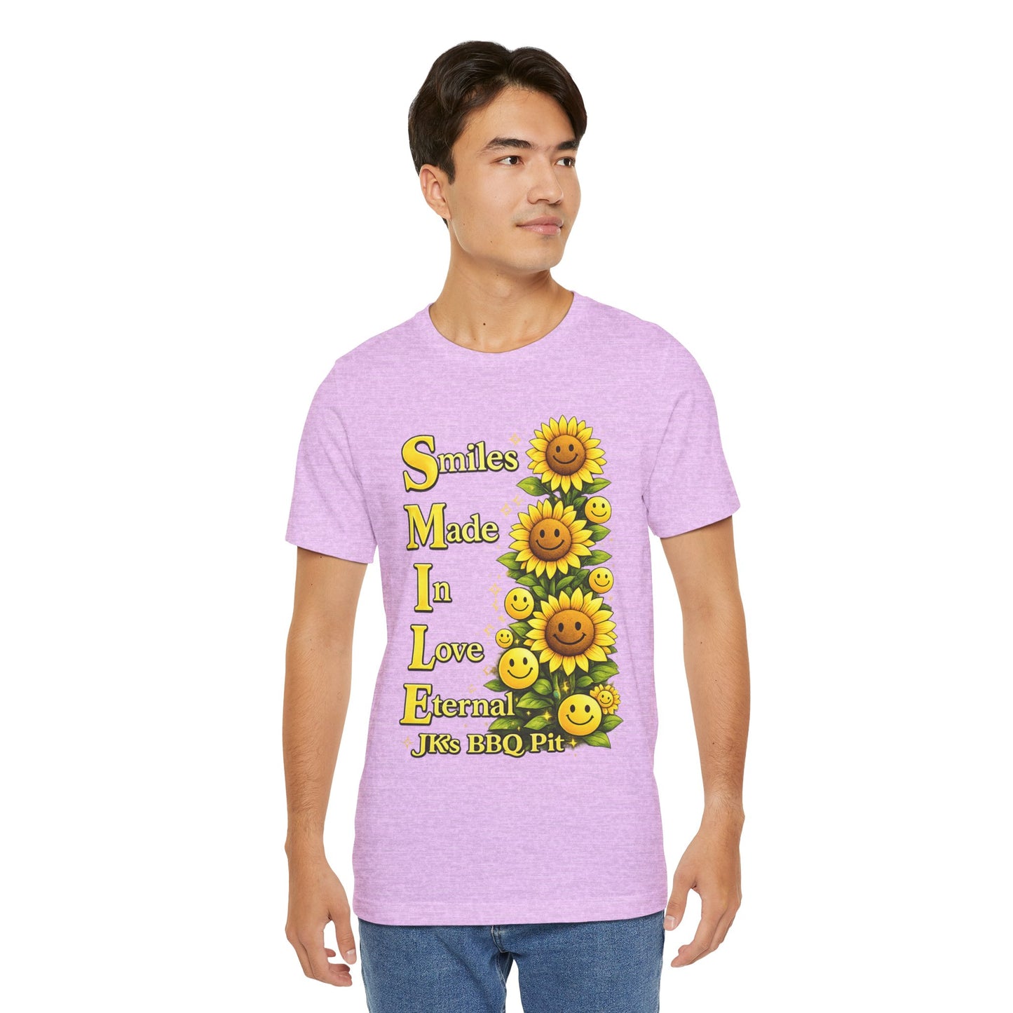 Smiles Made In Love Tee — Sunflower Smile Graphic T-Shirt