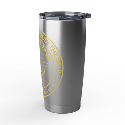 JK’s BBQ Pit 20 oz Stainless Steel Tumbler – “The Body Feeding” BBQ Travel Cup