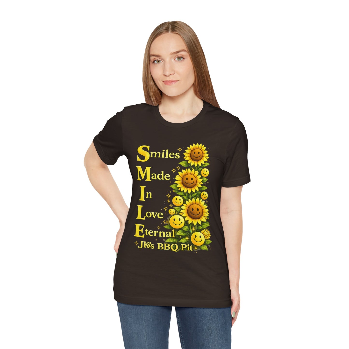 Smiles Made In Love Tee — Sunflower Smile Graphic T-Shirt