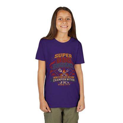 Youth Tee - "Super BBQ Sidekick" Kids Grilling T-Shirt