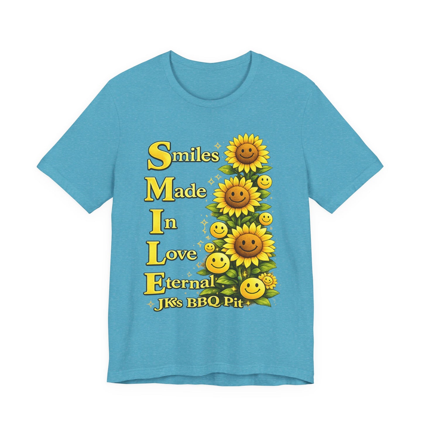 Smiles Made In Love Tee — Sunflower Smile Graphic T-Shirt