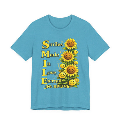 Smiles Made In Love Tee — Sunflower Smile Graphic T-Shirt