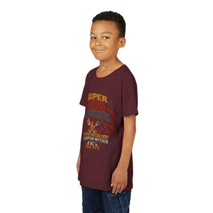Youth Tee - "Super BBQ Sidekick" Kids Grilling T-Shirt