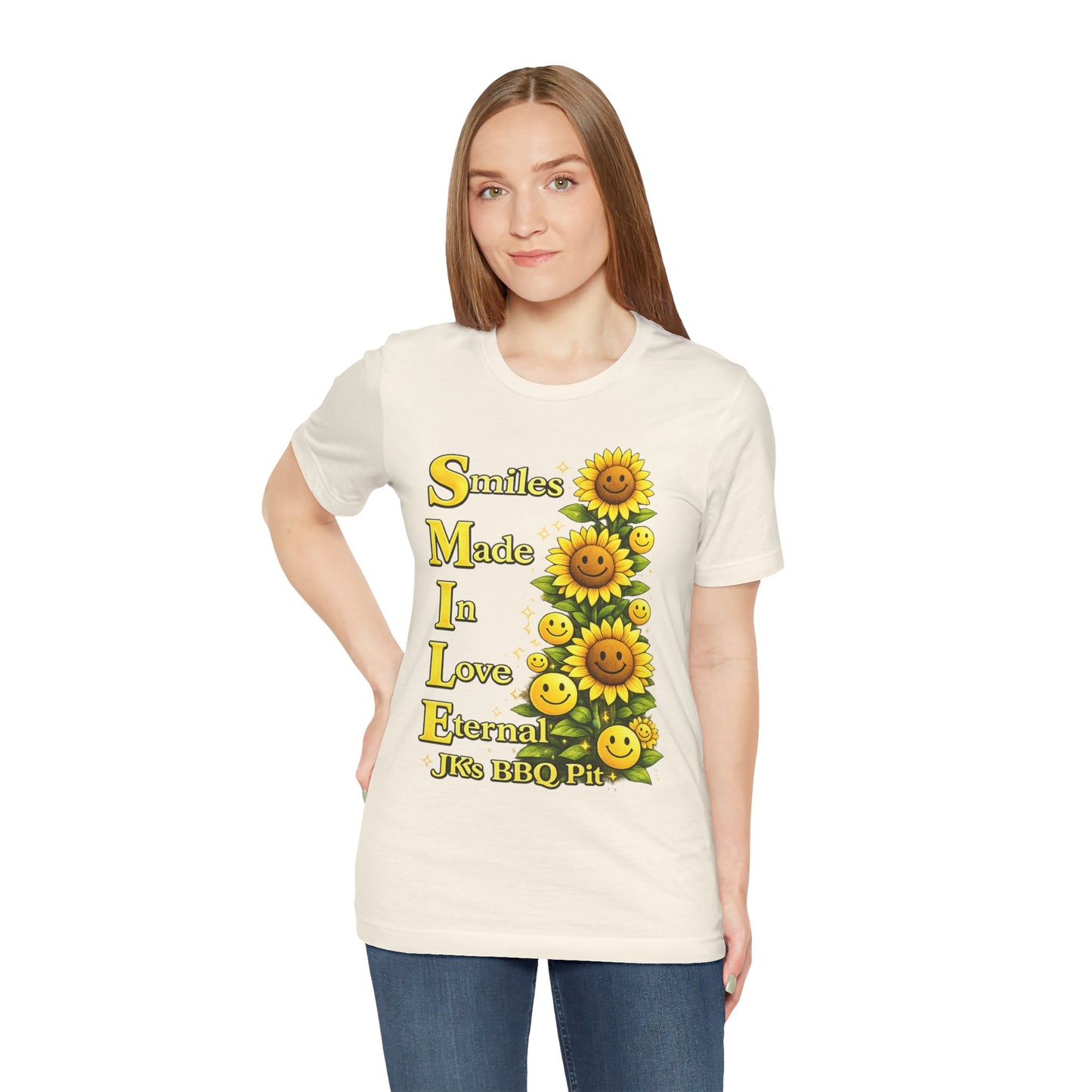 Smiles Made In Love Tee — Sunflower Smile Graphic T-Shirt