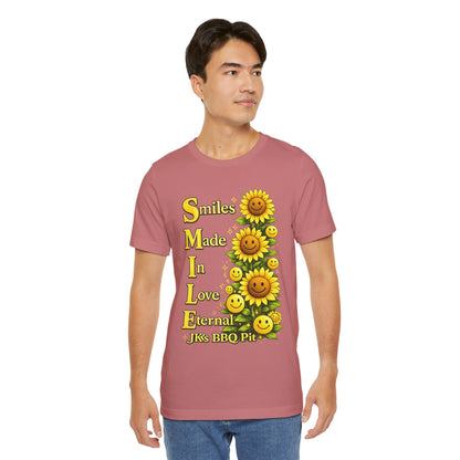 Smiles Made In Love Tee — Sunflower Smile Graphic T-Shirt