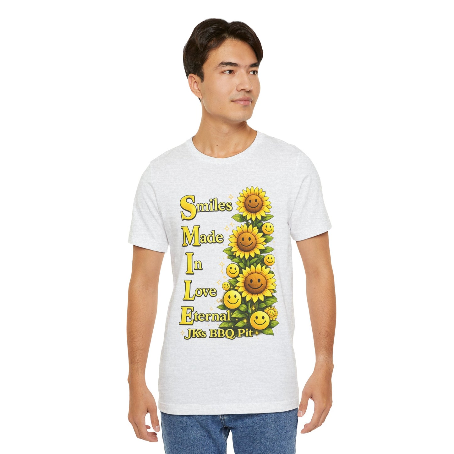 Smiles Made In Love Tee — Sunflower Smile Graphic T-Shirt