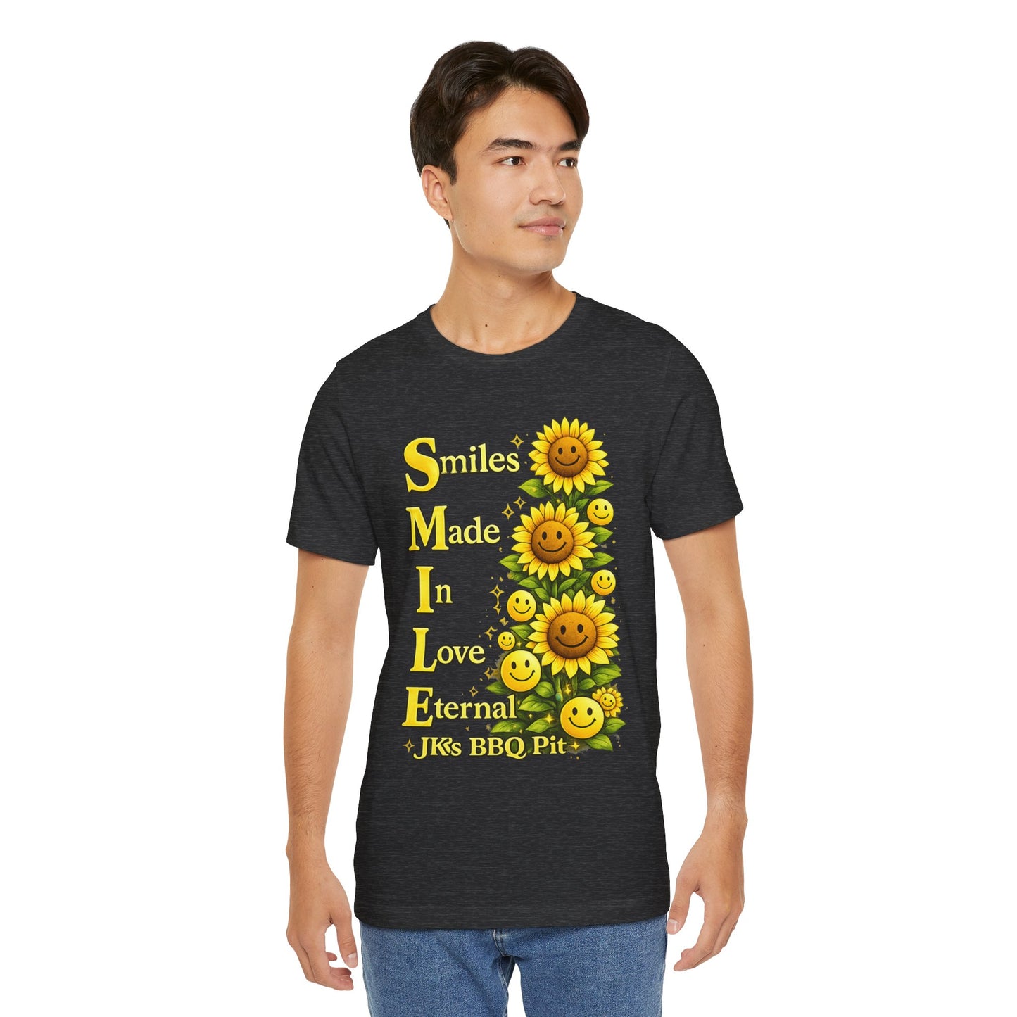 Smiles Made In Love Tee — Sunflower Smile Graphic T-Shirt
