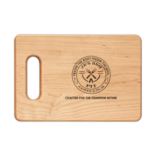 JK’s BBQ Pit Engraved Wooden Cutting Board