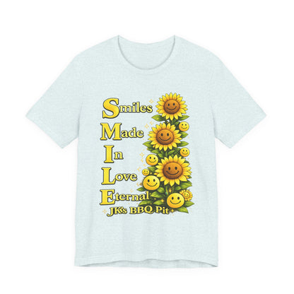 Smiles Made In Love Tee — Sunflower Smile Graphic T-Shirt