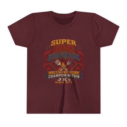 Youth Tee - "Super BBQ Sidekick" Kids Grilling T-Shirt