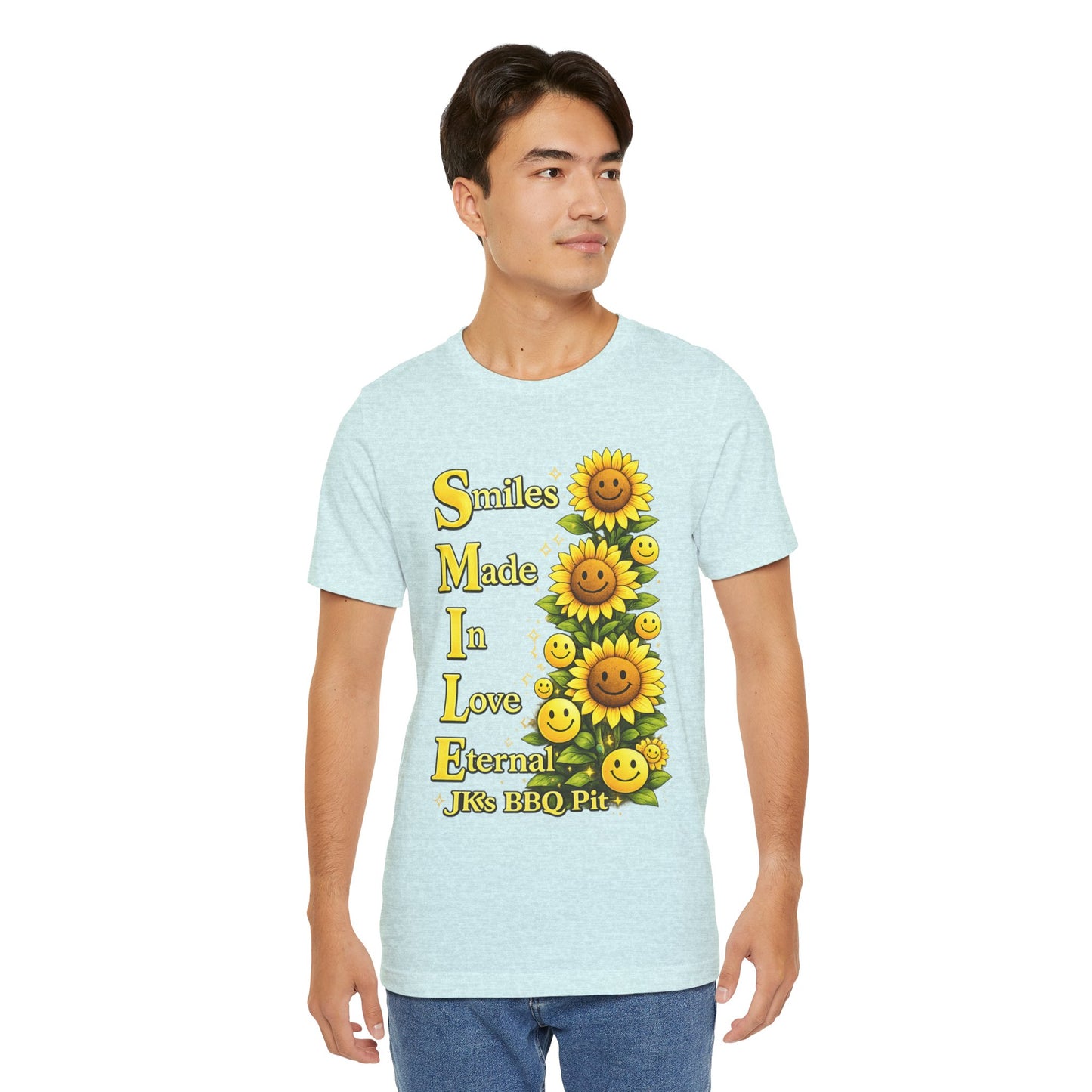 Smiles Made In Love Tee — Sunflower Smile Graphic T-Shirt