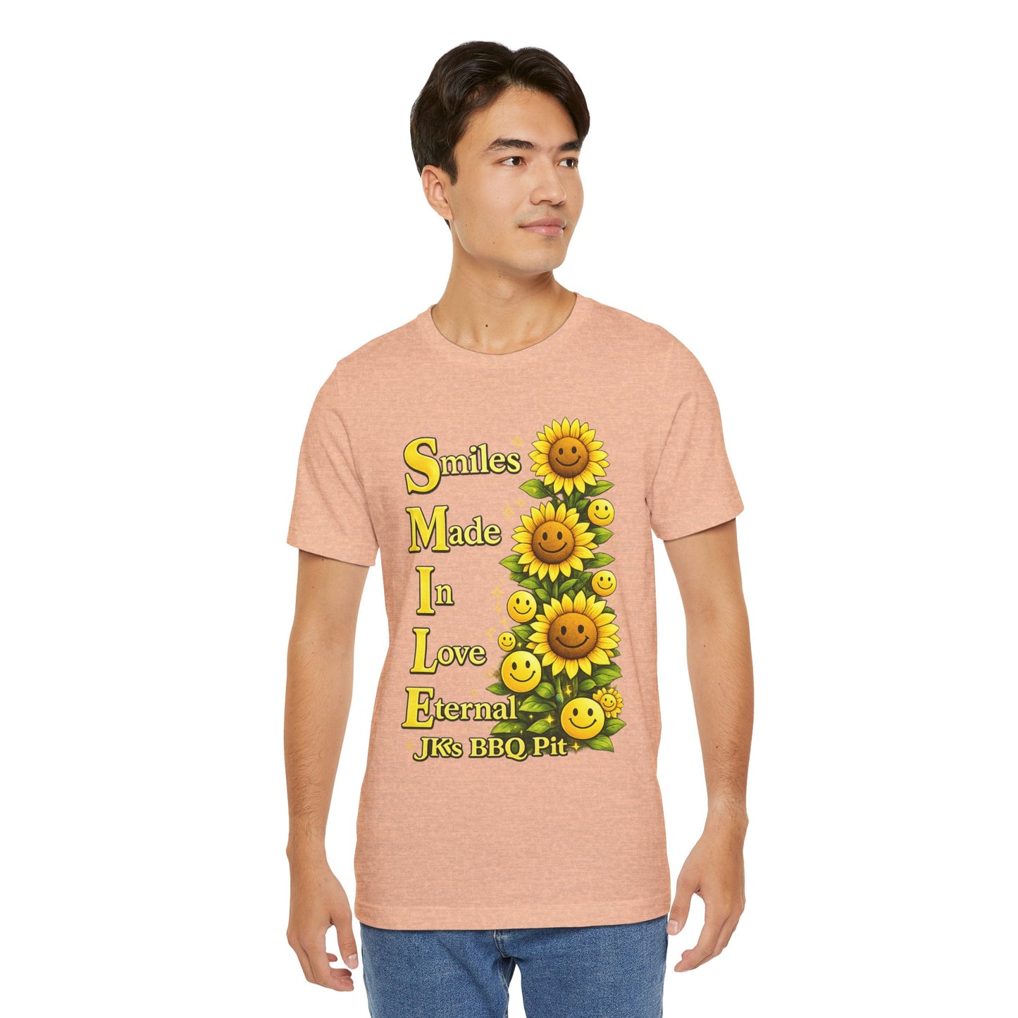 Smiles Made In Love Tee — Sunflower Smile Graphic T-Shirt
