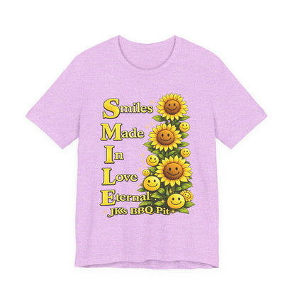 Smiles Made In Love Tee — Sunflower Smile Graphic T-Shirt