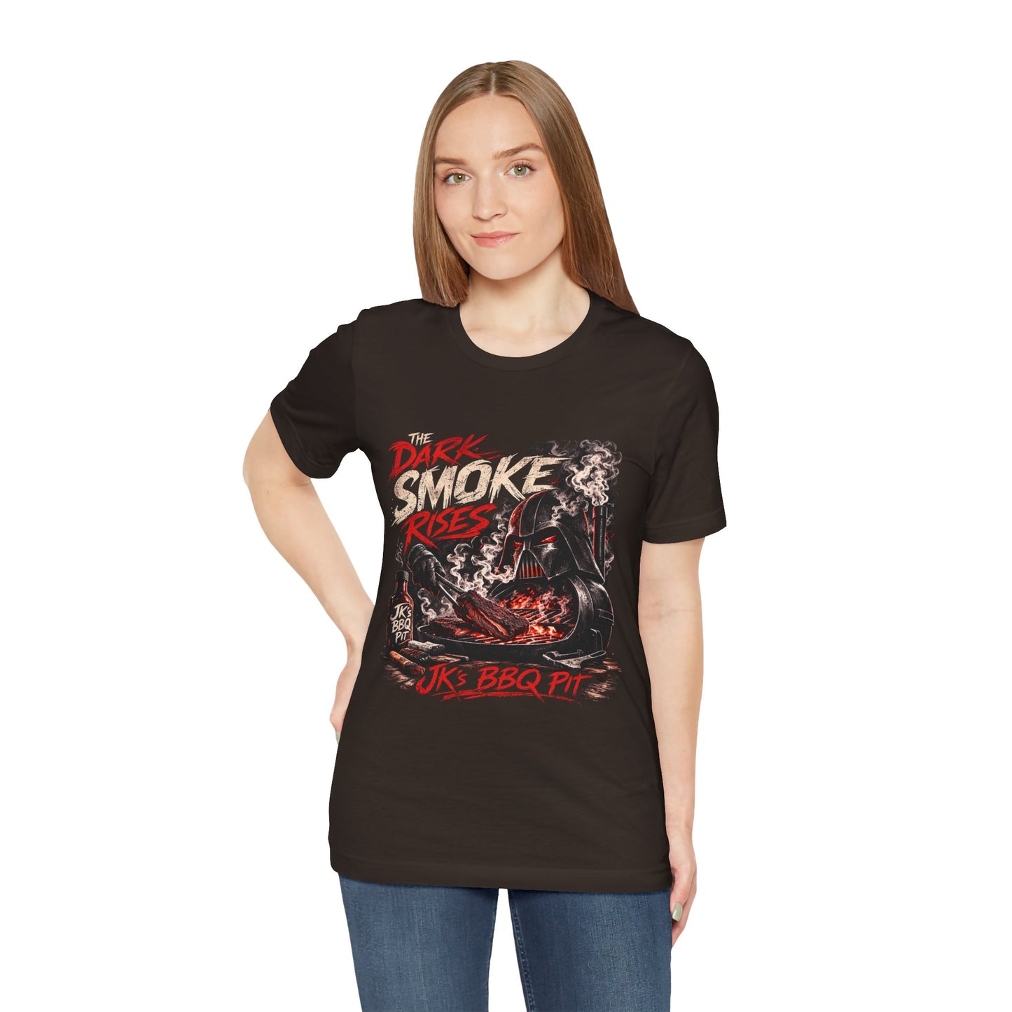 JK’s BBQ Pit “The Dark Smoke Rises” T-Shirt – Pitmaster Grill Tee