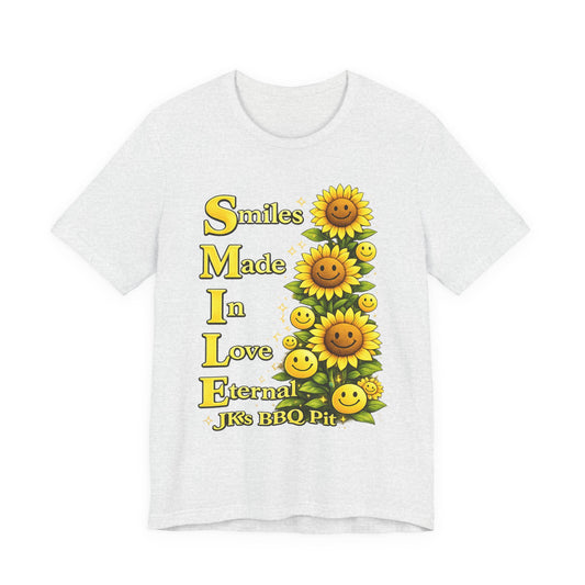 Smiles Made In Love Tee — Sunflower Smile Graphic T-Shirt