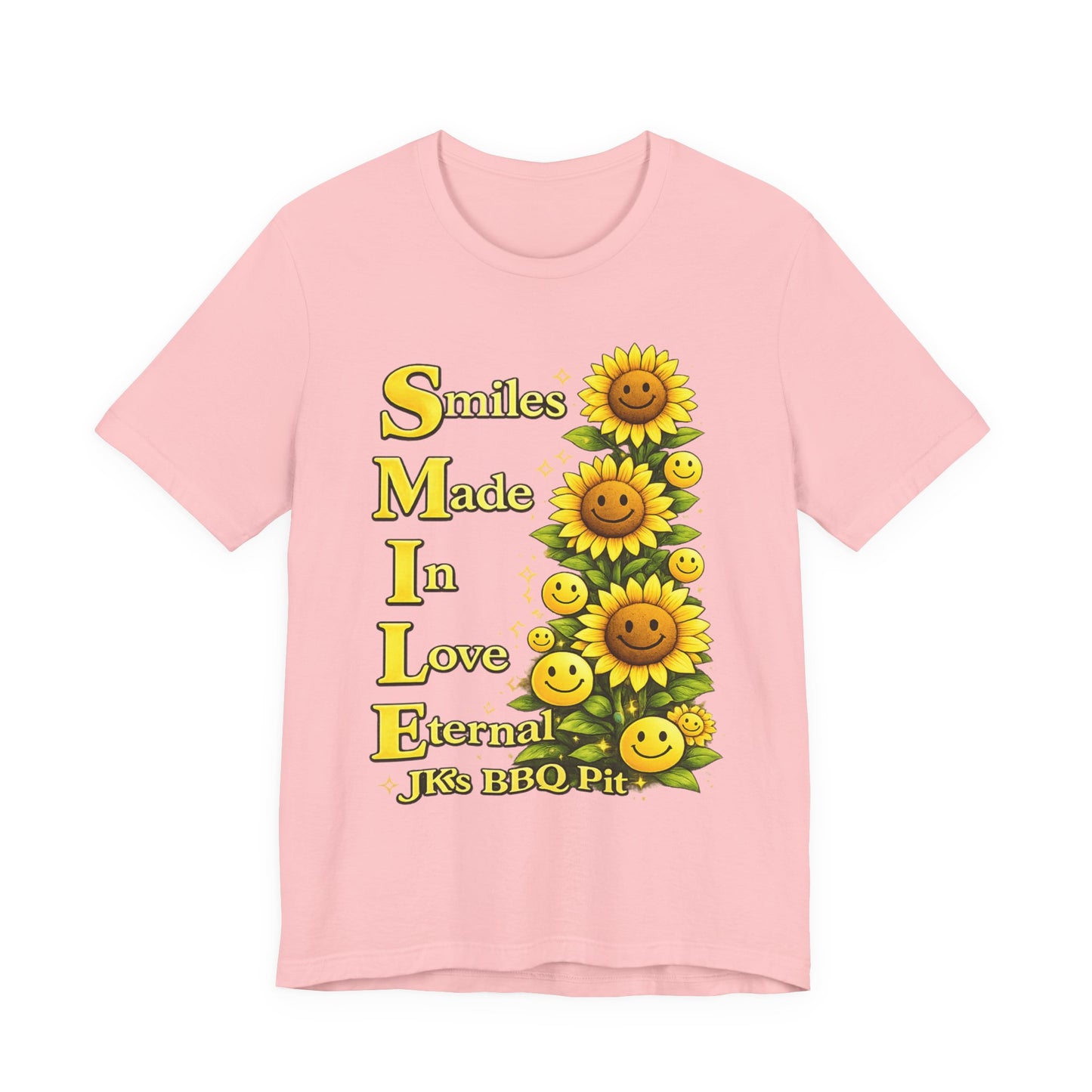 Smiles Made In Love Tee — Sunflower Smile Graphic T-Shirt