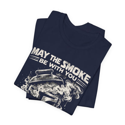 JK’s BBQ Pit “May the Smoke Be With You” T-Shirt – BBQ Pitmaster Tee