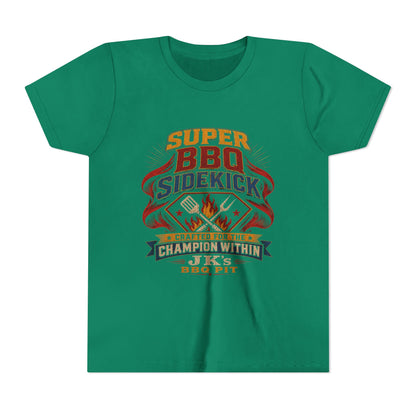 Youth Tee - "Super BBQ Sidekick" Kids Grilling T-Shirt
