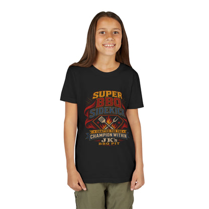 Youth Tee - "Super BBQ Sidekick" Kids Grilling T-Shirt