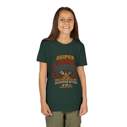 Youth Tee - "Super BBQ Sidekick" Kids Grilling T-Shirt