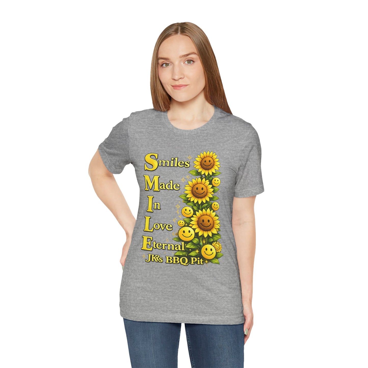 Smiles Made In Love Tee — Sunflower Smile Graphic T-Shirt