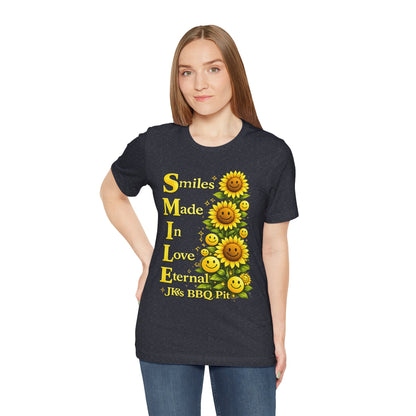 Smiles Made In Love Tee — Sunflower Smile Graphic T-Shirt