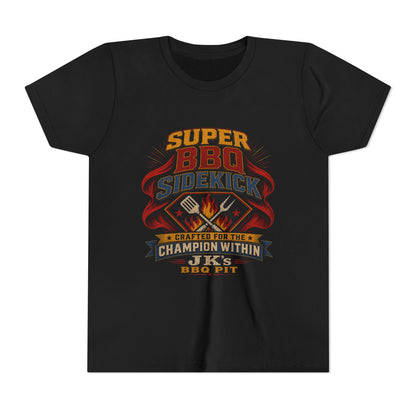 Youth Tee - "Super BBQ Sidekick" Kids Grilling T-Shirt