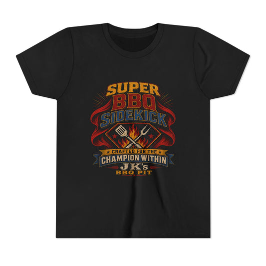Youth Tee - "Super BBQ Sidekick" Kids Grilling T-Shirt