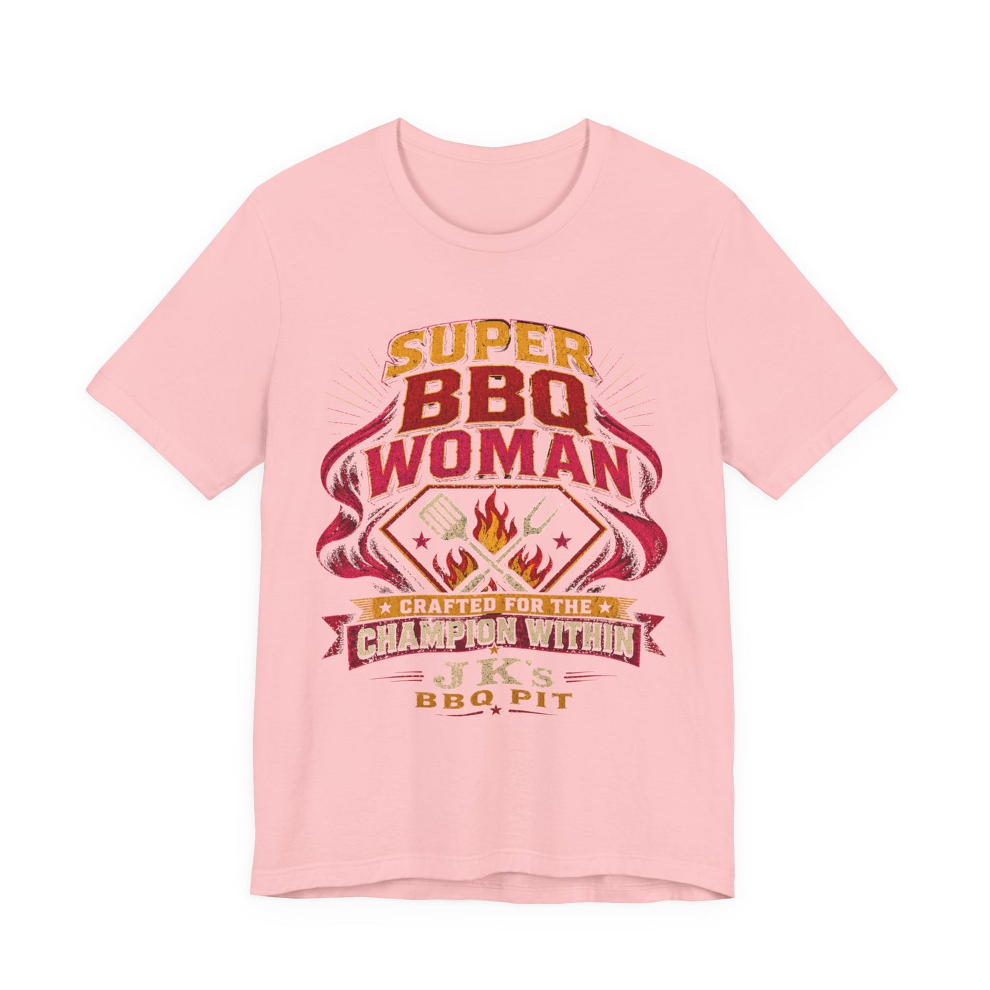 BBQ Woman T-Shirt — "Super BBQ Woman: Crafted for the Champion Within"