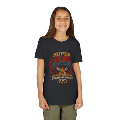Youth Tee - "Super BBQ Sidekick" Kids Grilling T-Shirt