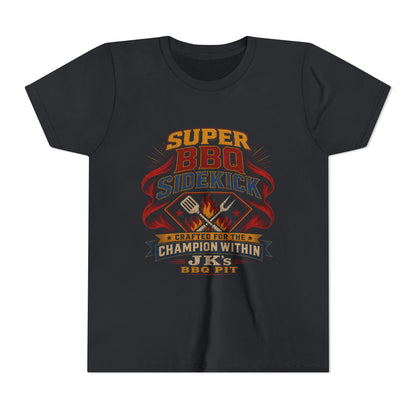 Youth Tee - "Super BBQ Sidekick" Kids Grilling T-Shirt