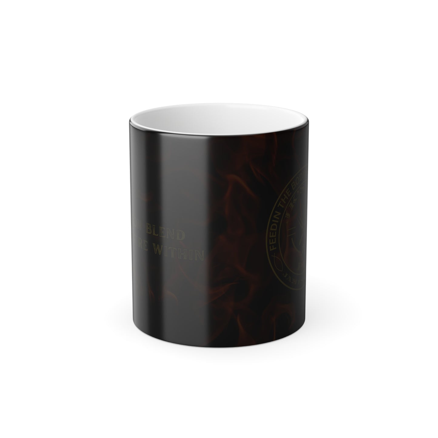 JK’s BBQ Pit Color-Changing Flame Mug – 11 oz Heat-Activated Coffee Cup