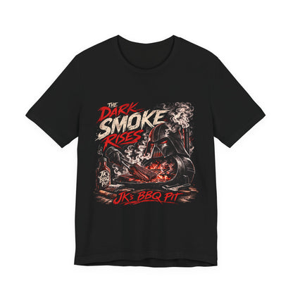 JK’s BBQ Pit “The Dark Smoke Rises” T-Shirt – Pitmaster Grill Tee