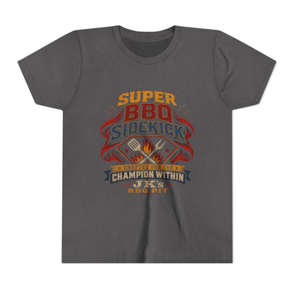 Youth Tee - "Super BBQ Sidekick" Kids Grilling T-Shirt