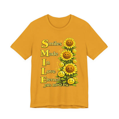 Smiles Made In Love Tee — Sunflower Smile Graphic T-Shirt
