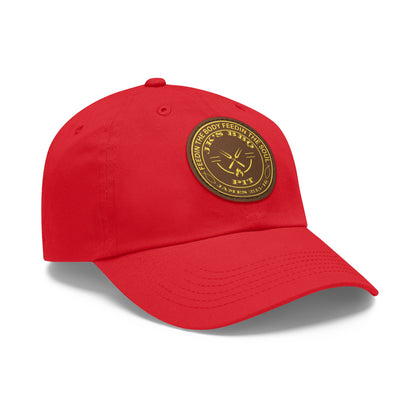 JK’s BBQ Pit Dad Hat – “Feed the Body, Feed the Soul” Leather Patch Cap