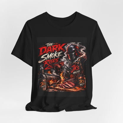 JK’s BBQ Pit “The Dark Smoke Rises” T-Shirt – BBQ Grunge Graphic Tee