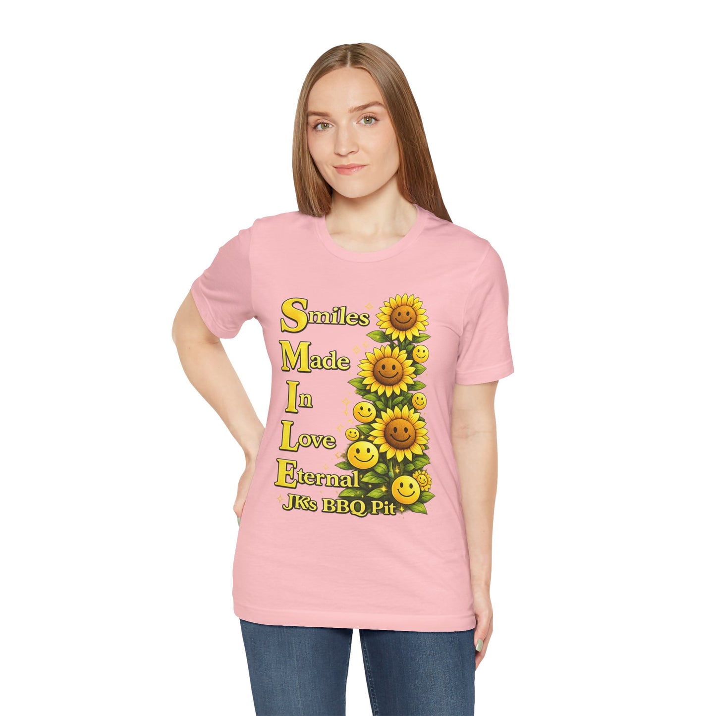 Smiles Made In Love Tee — Sunflower Smile Graphic T-Shirt