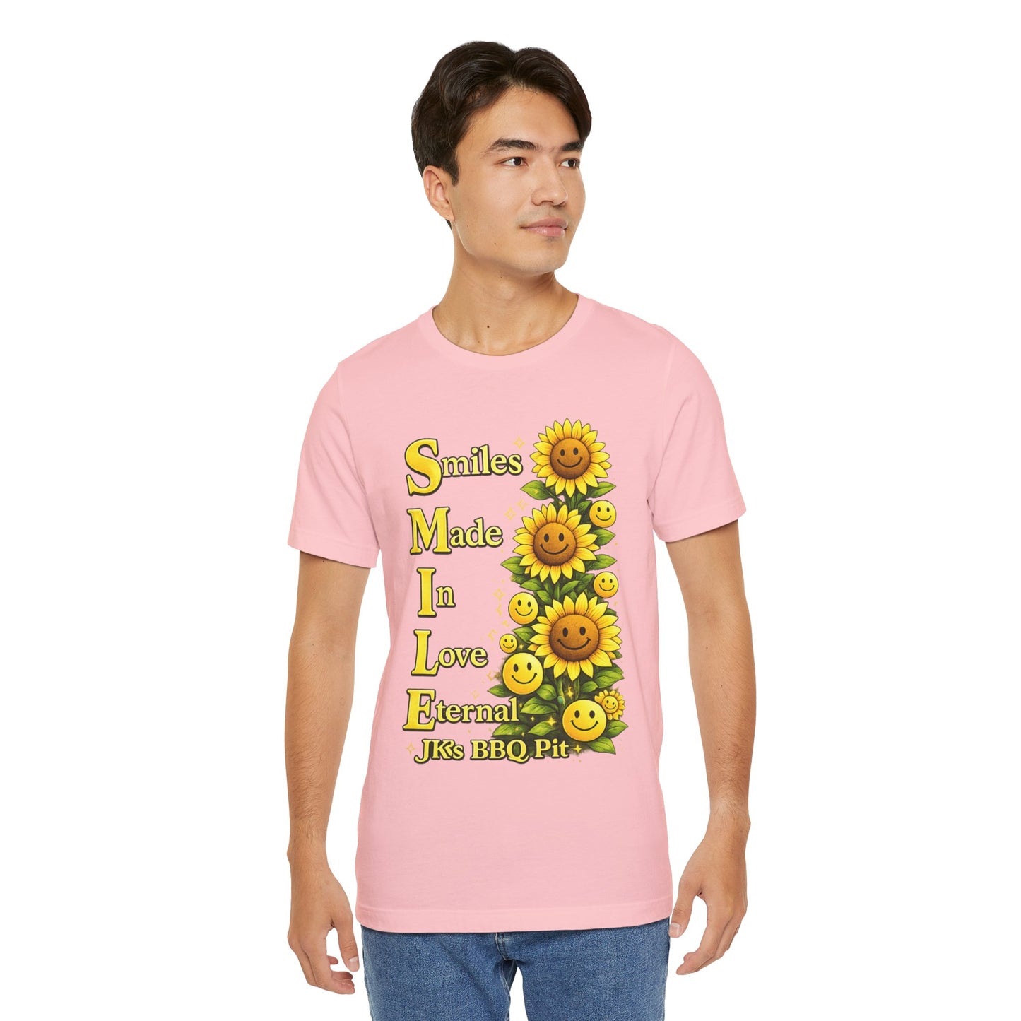Smiles Made In Love Tee — Sunflower Smile Graphic T-Shirt