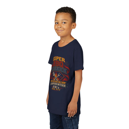 Youth Tee - "Super BBQ Sidekick" Kids Grilling T-Shirt