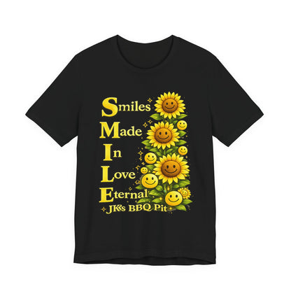 Smiles Made In Love Tee — Sunflower Smile Graphic T-Shirt