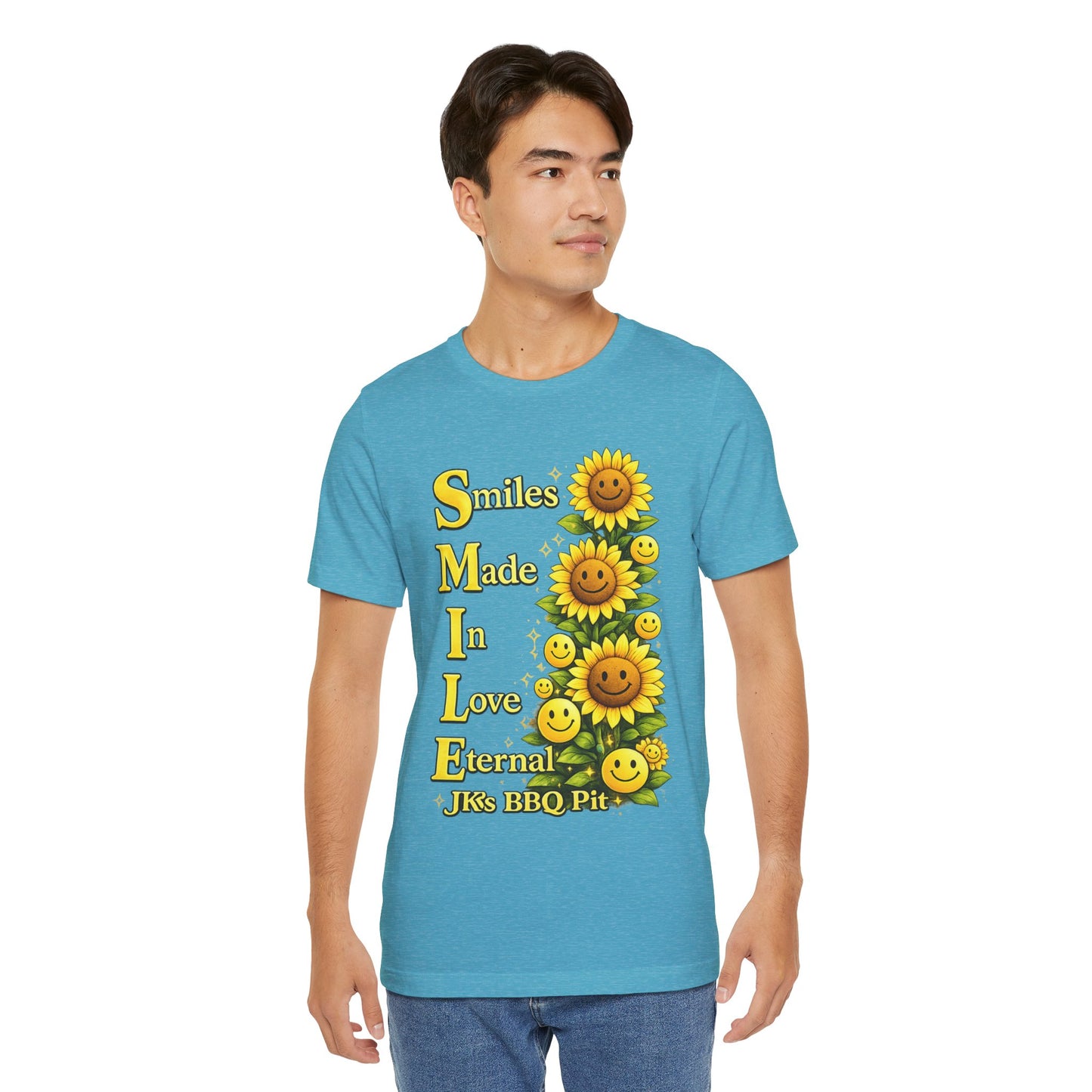 Smiles Made In Love Tee — Sunflower Smile Graphic T-Shirt